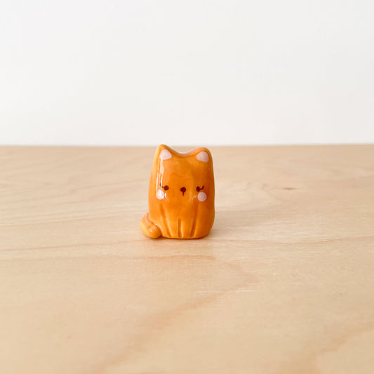 Dark Orange Cat Desk Pal