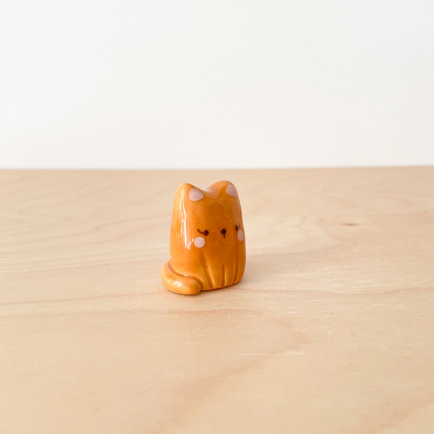 Dark Orange Cat Desk Pal