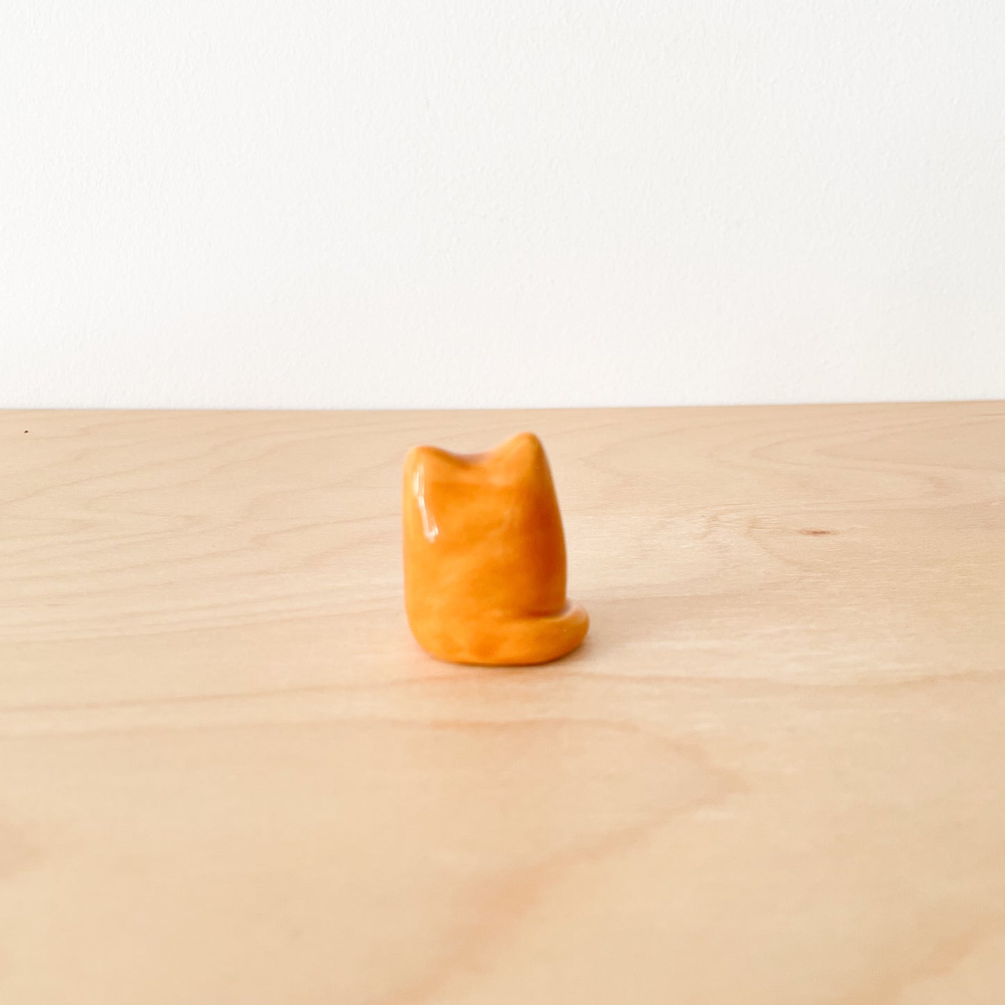 Dark Orange Cat Desk Pal