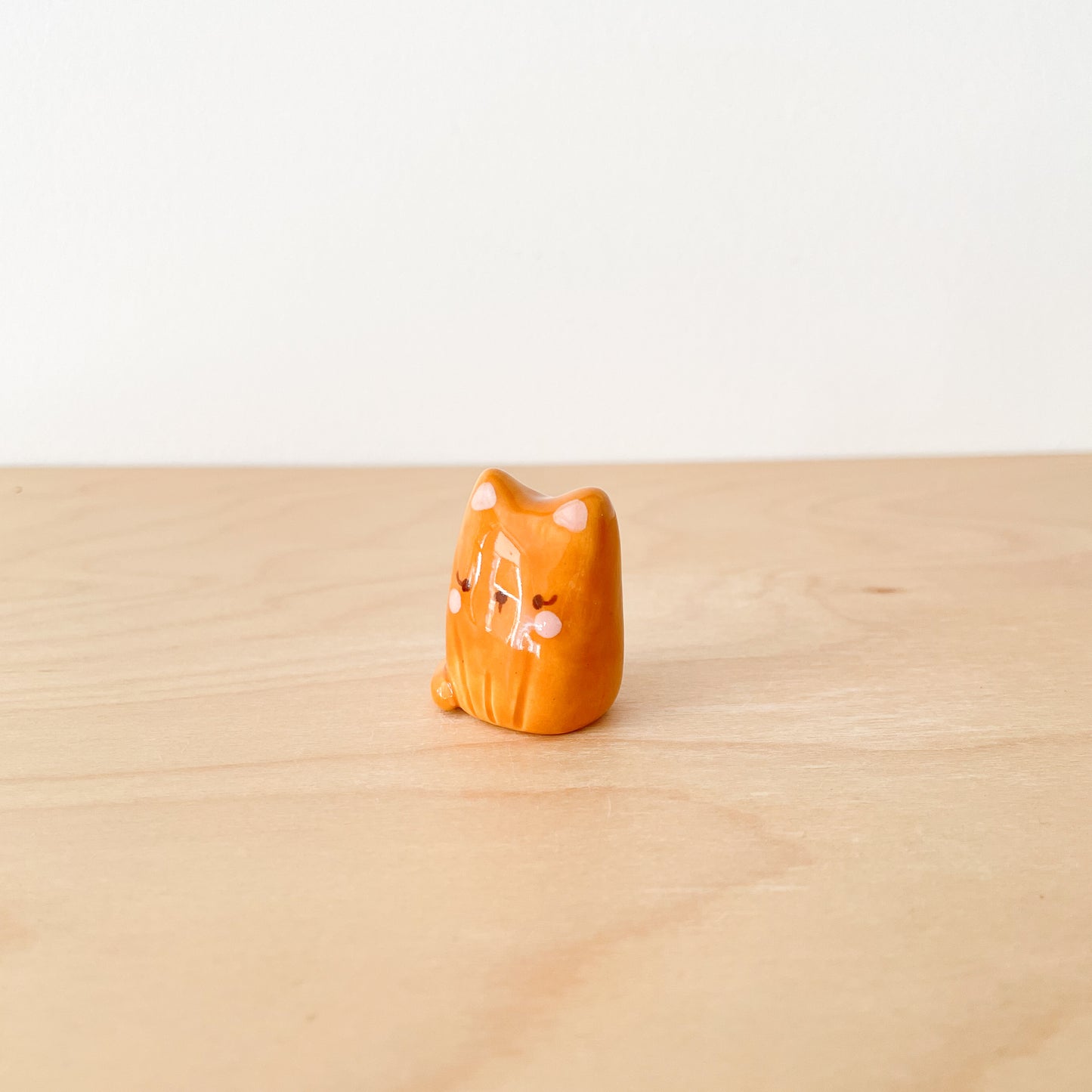 Dark Orange Cat Desk Pal