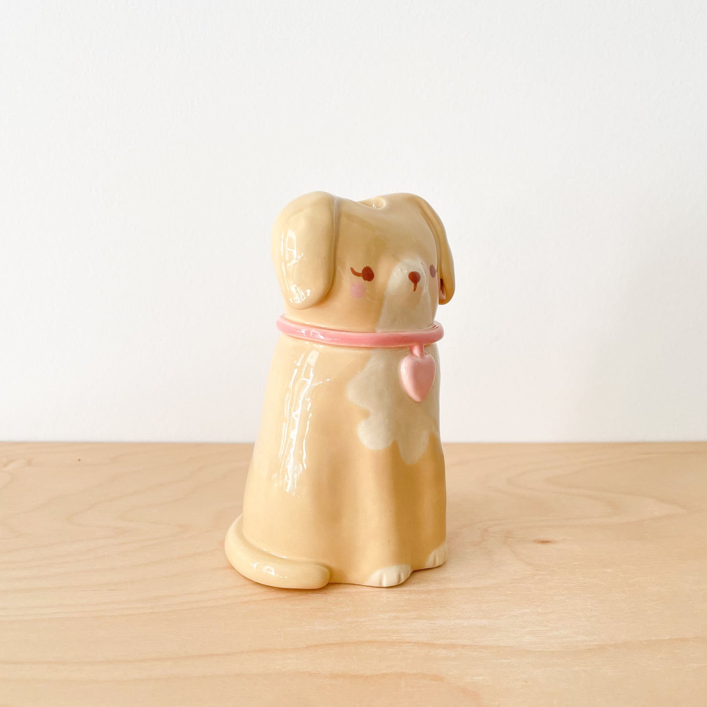 Caramel Dog Vase