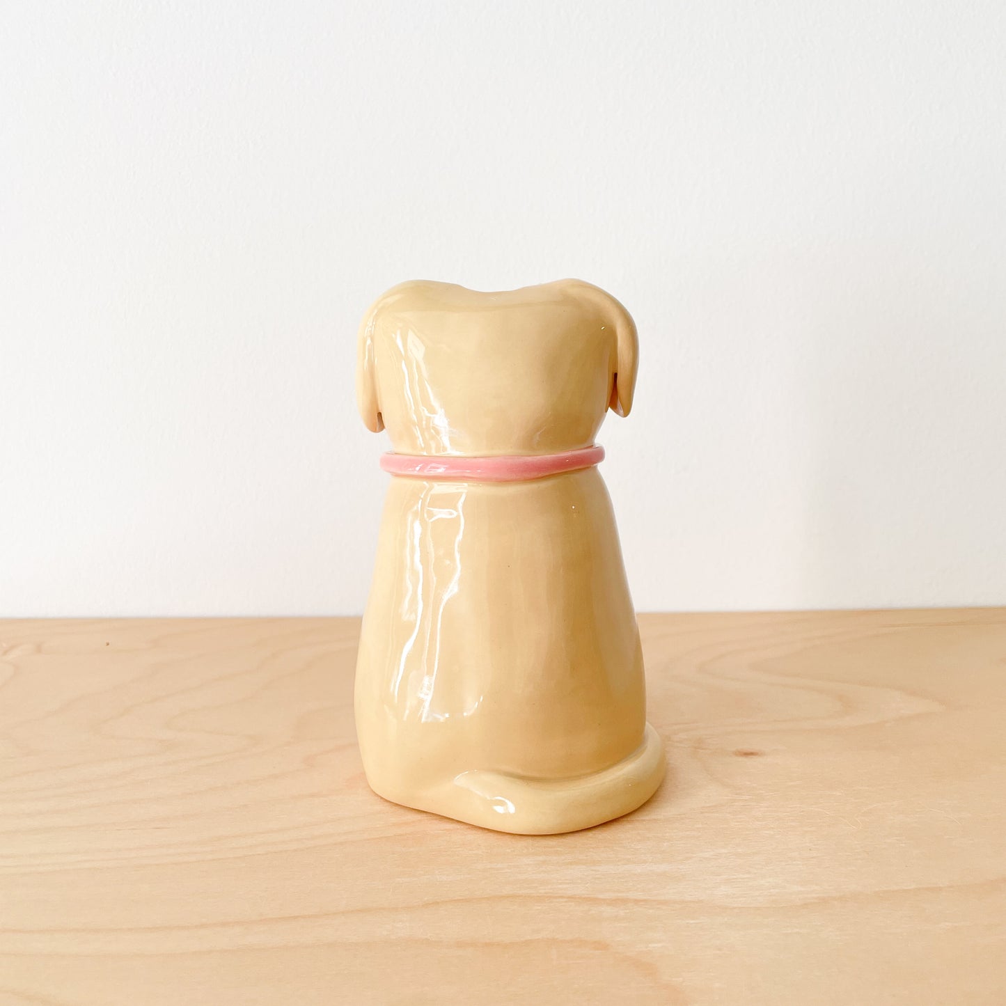 Caramel Dog Vase