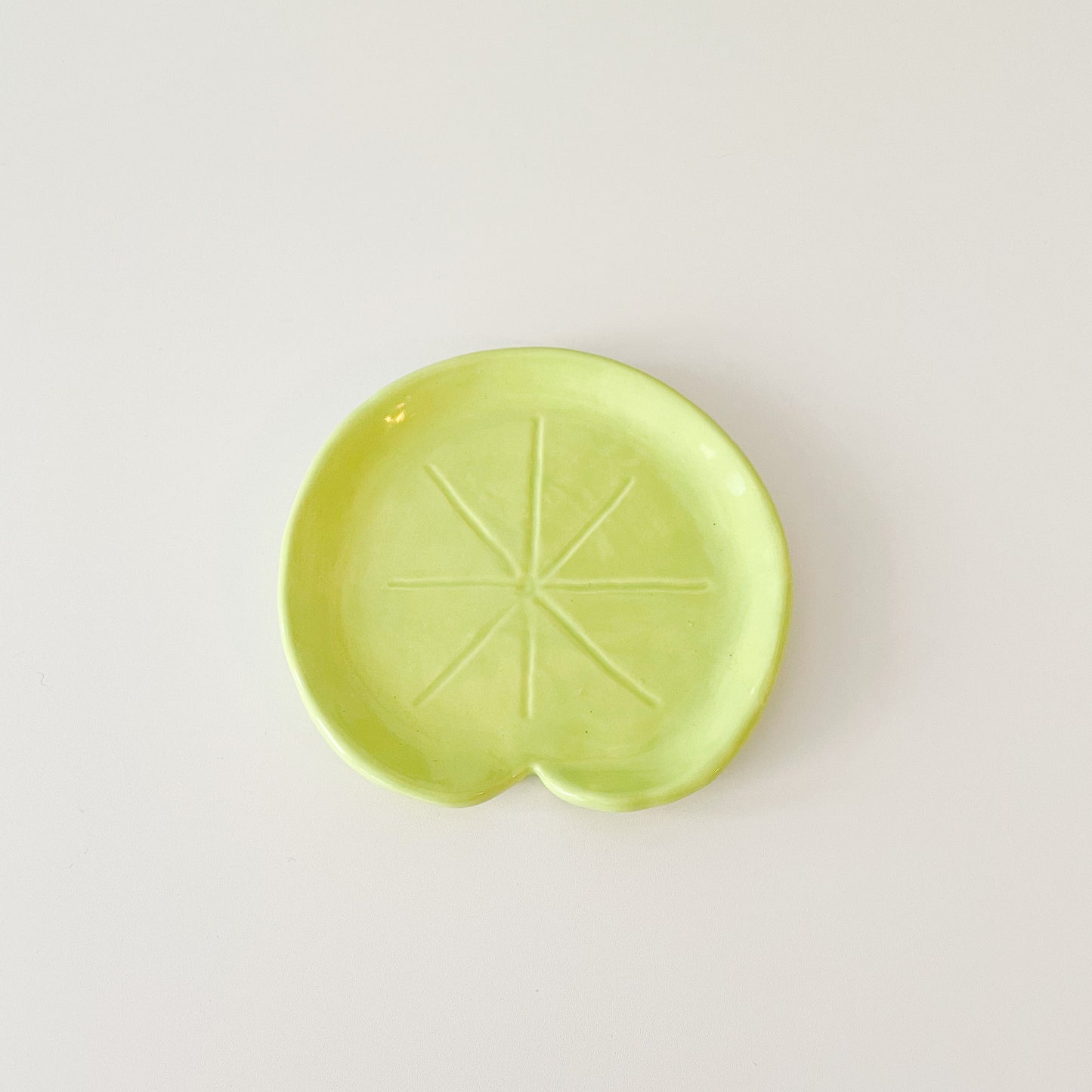 Small Green Lily Pad Dish