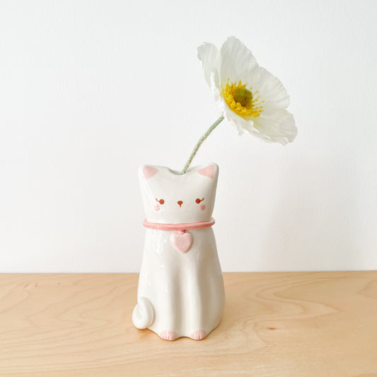 Loving Cat Vase