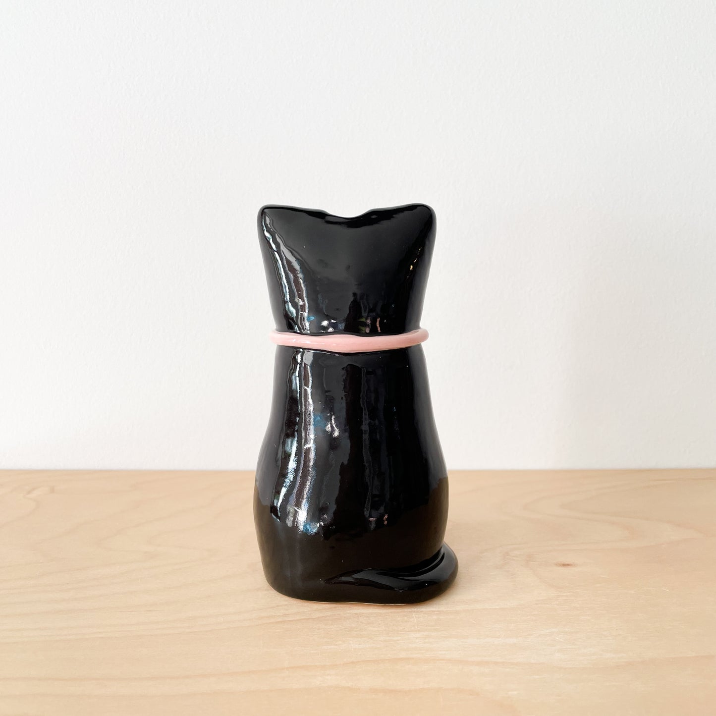 Black Cat Vase