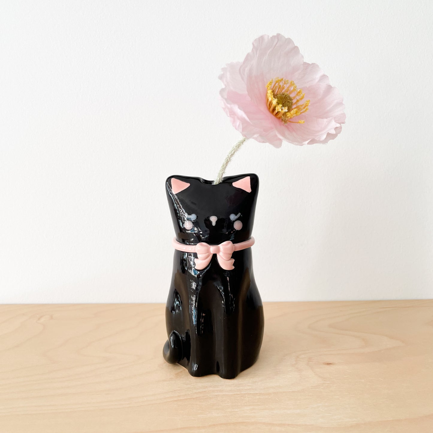 Black Cat Vase