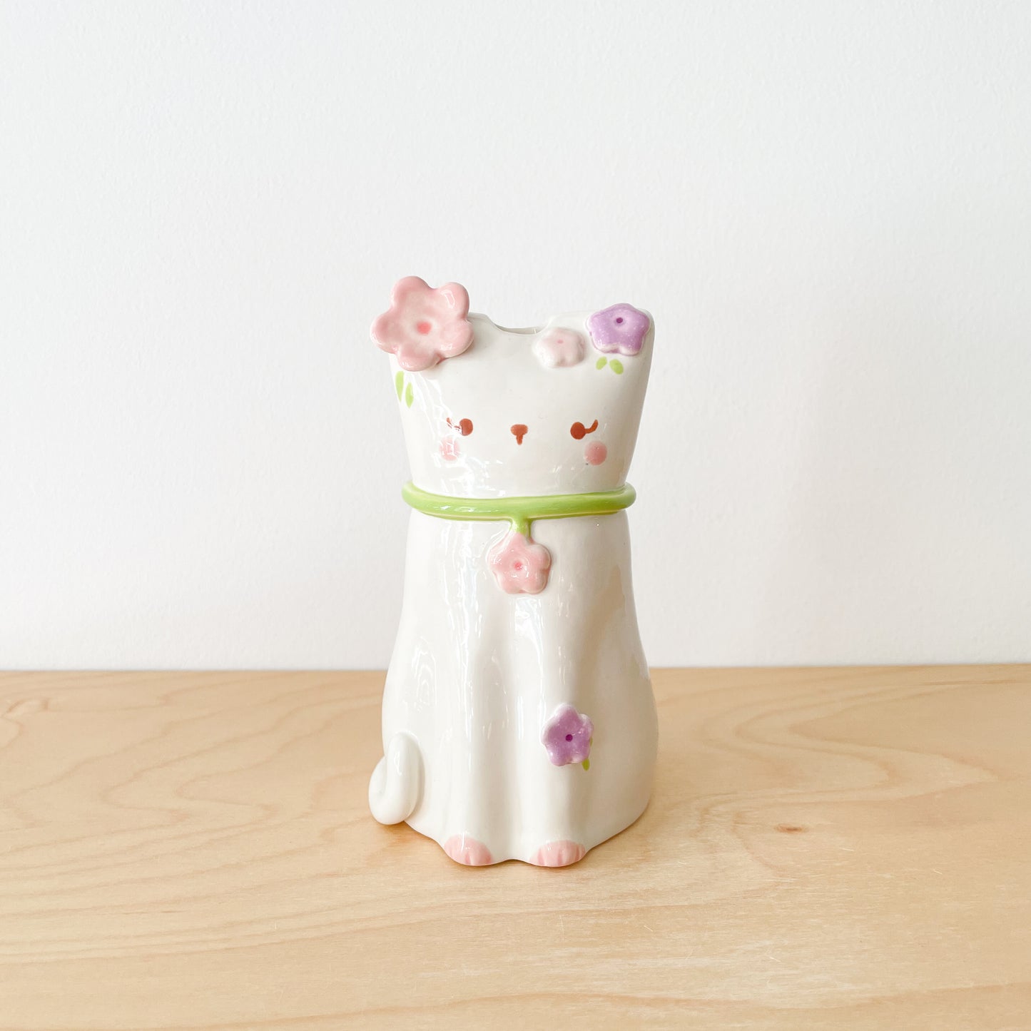 Blooming Cat Vase