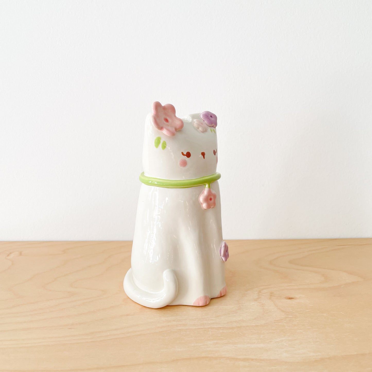 Blooming Cat Vase