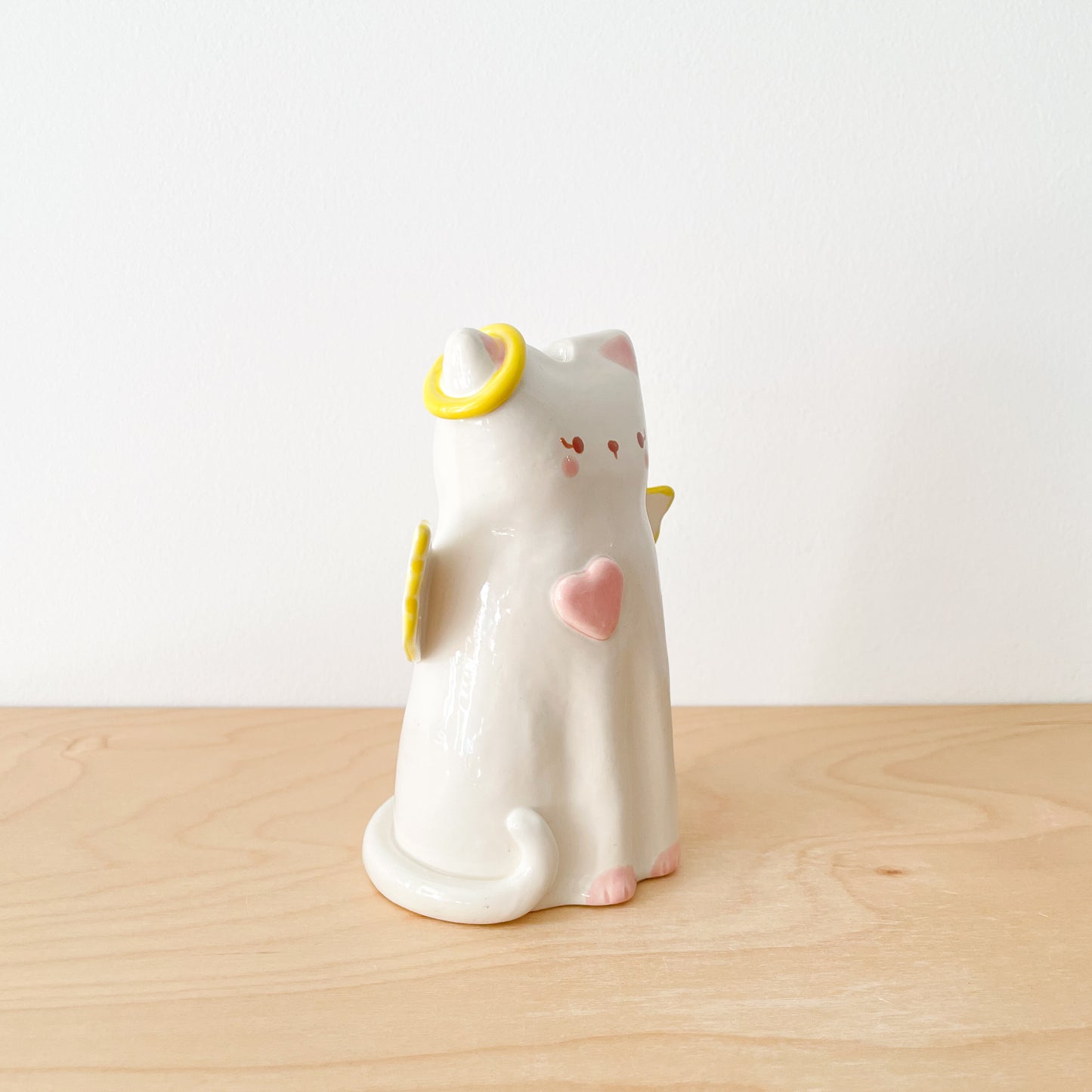 Angel Cat Vase