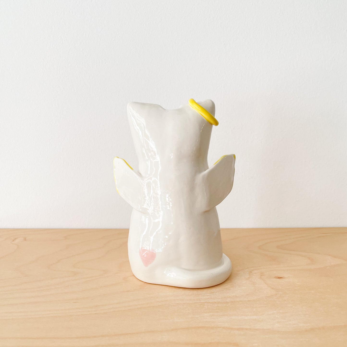 Angel Cat Vase