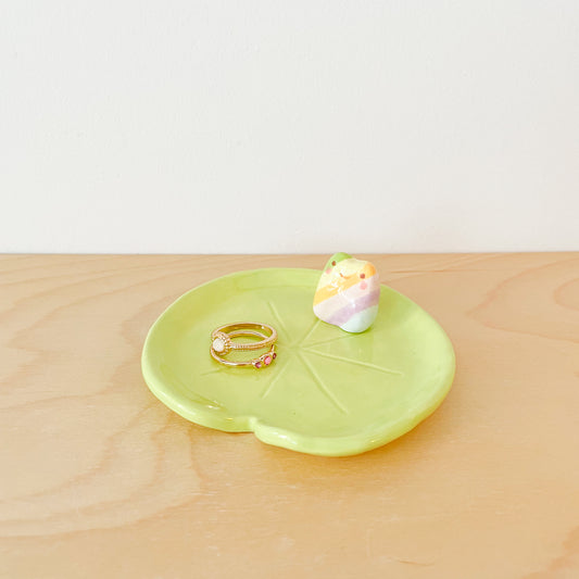Small Green Lily Pad Dish