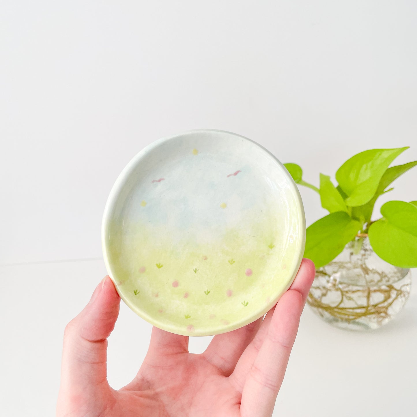 Whimsical Garden Trinket Dish