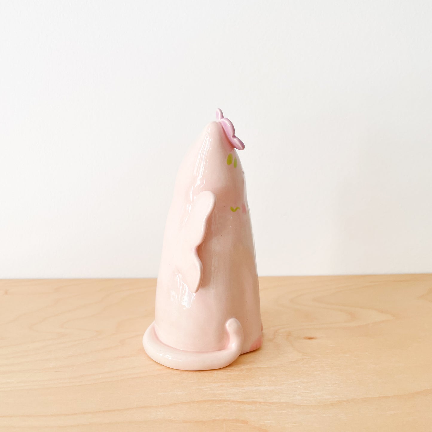 Pink Fairy Cat Vase (seconds sale)