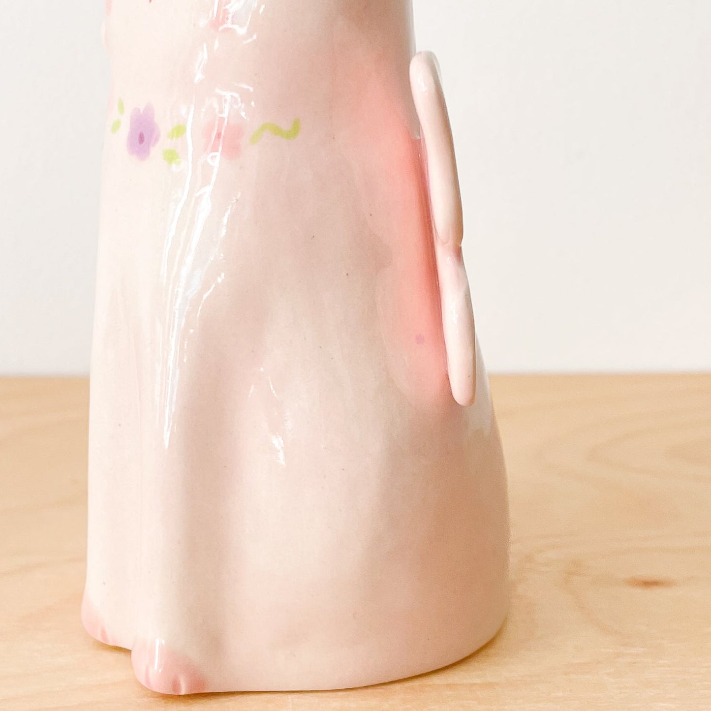 Pink Fairy Cat Vase (seconds sale)