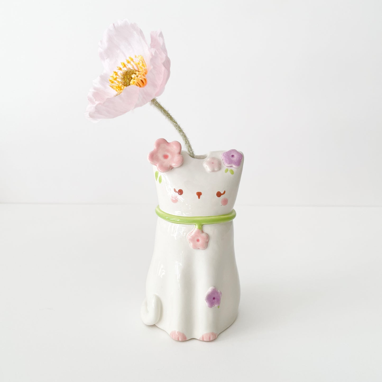 Blooming Cat Vase