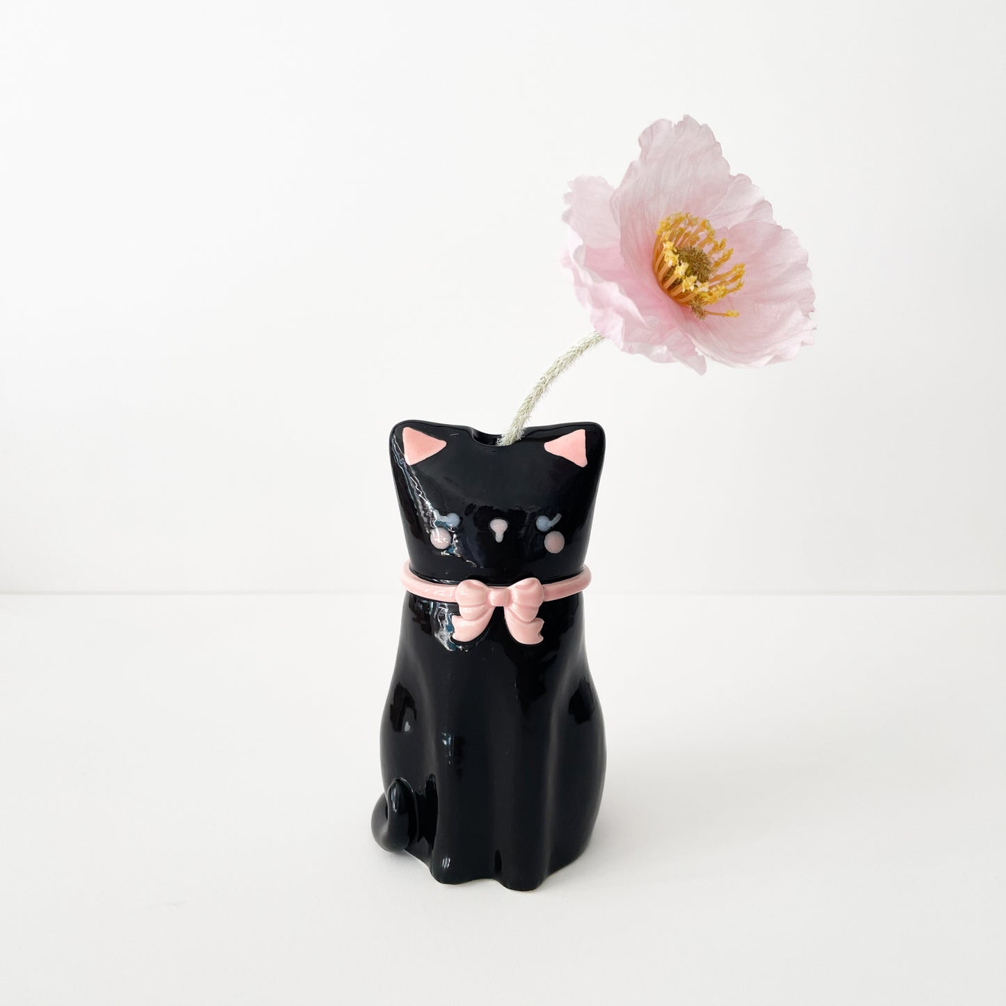 Black Cat Vase