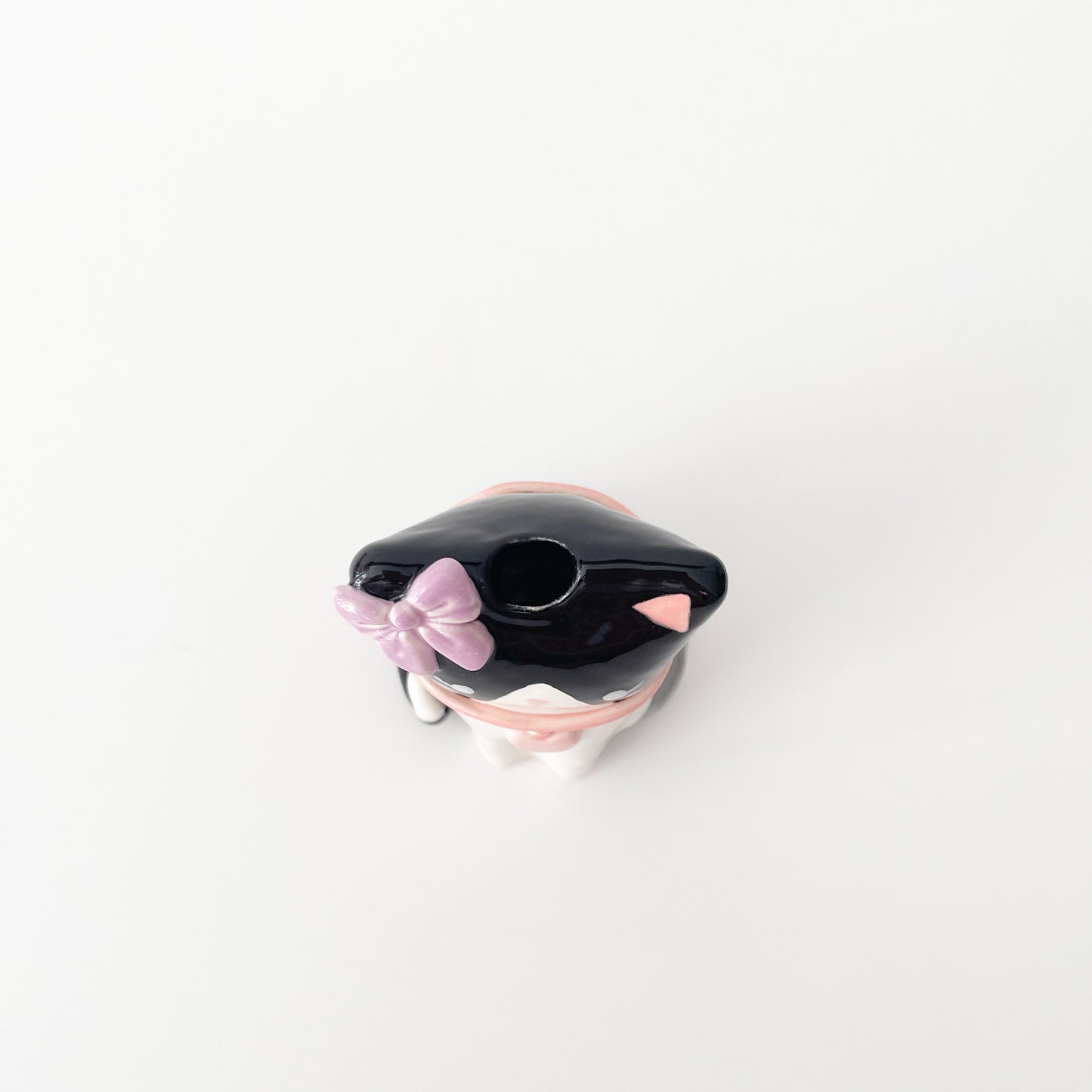 Tuxedo Cat Vase