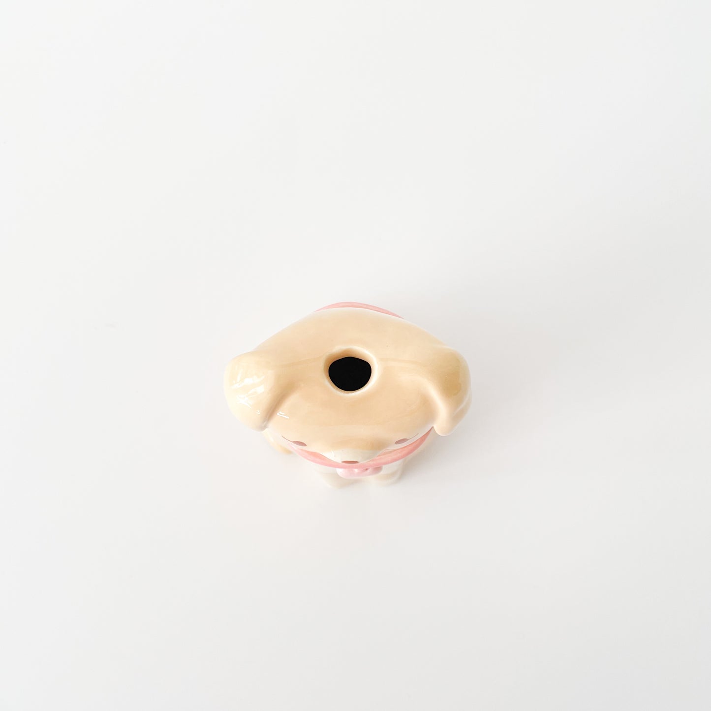 Caramel Dog Vase