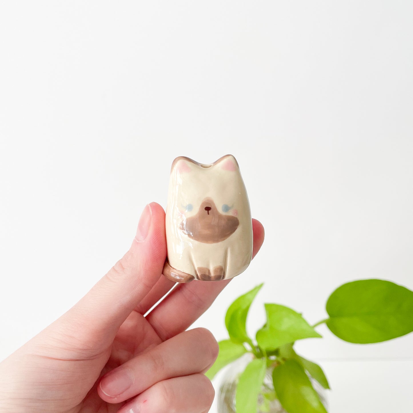 Siamese Cat Mini Vase