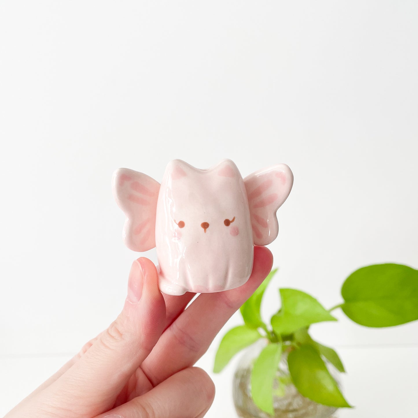 Pink Fairy Cat Mini Vase