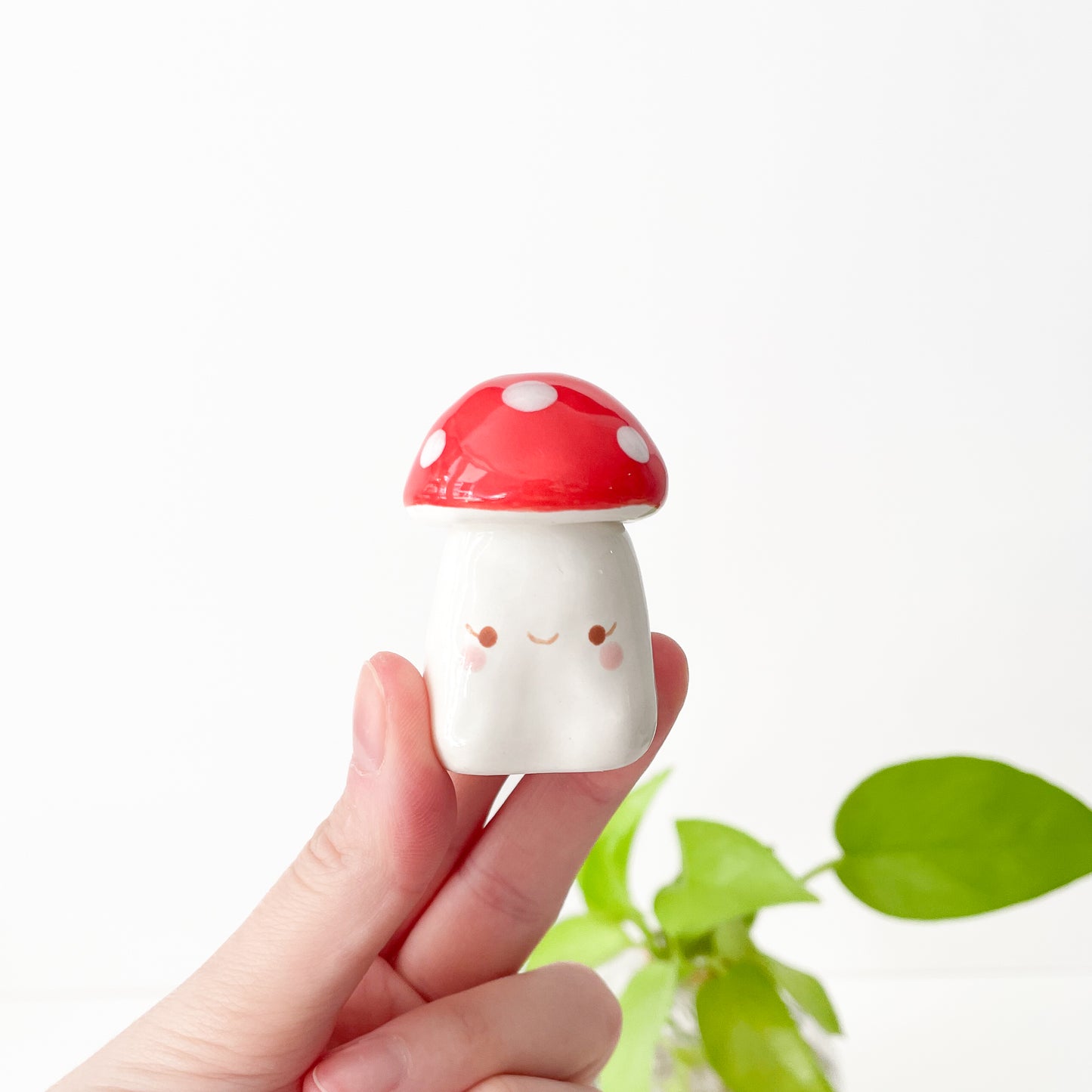 Red Mushroom Mini Vase