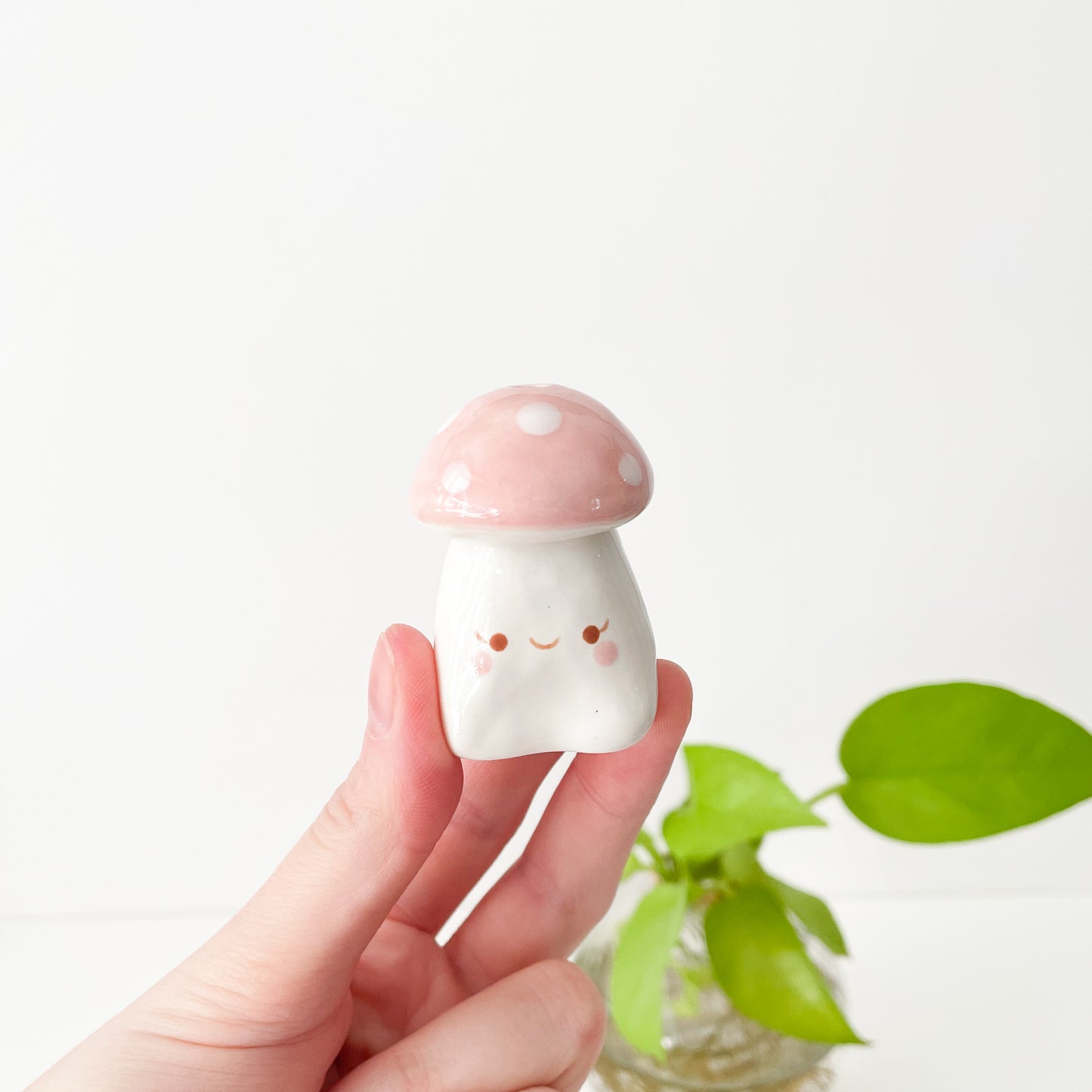 Pink Mushroom Mini Vase