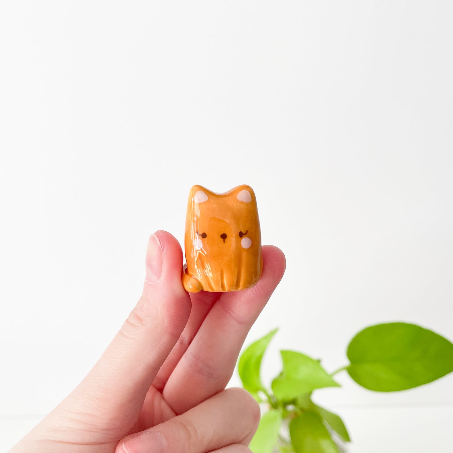 Dark Orange Cat Desk Pal