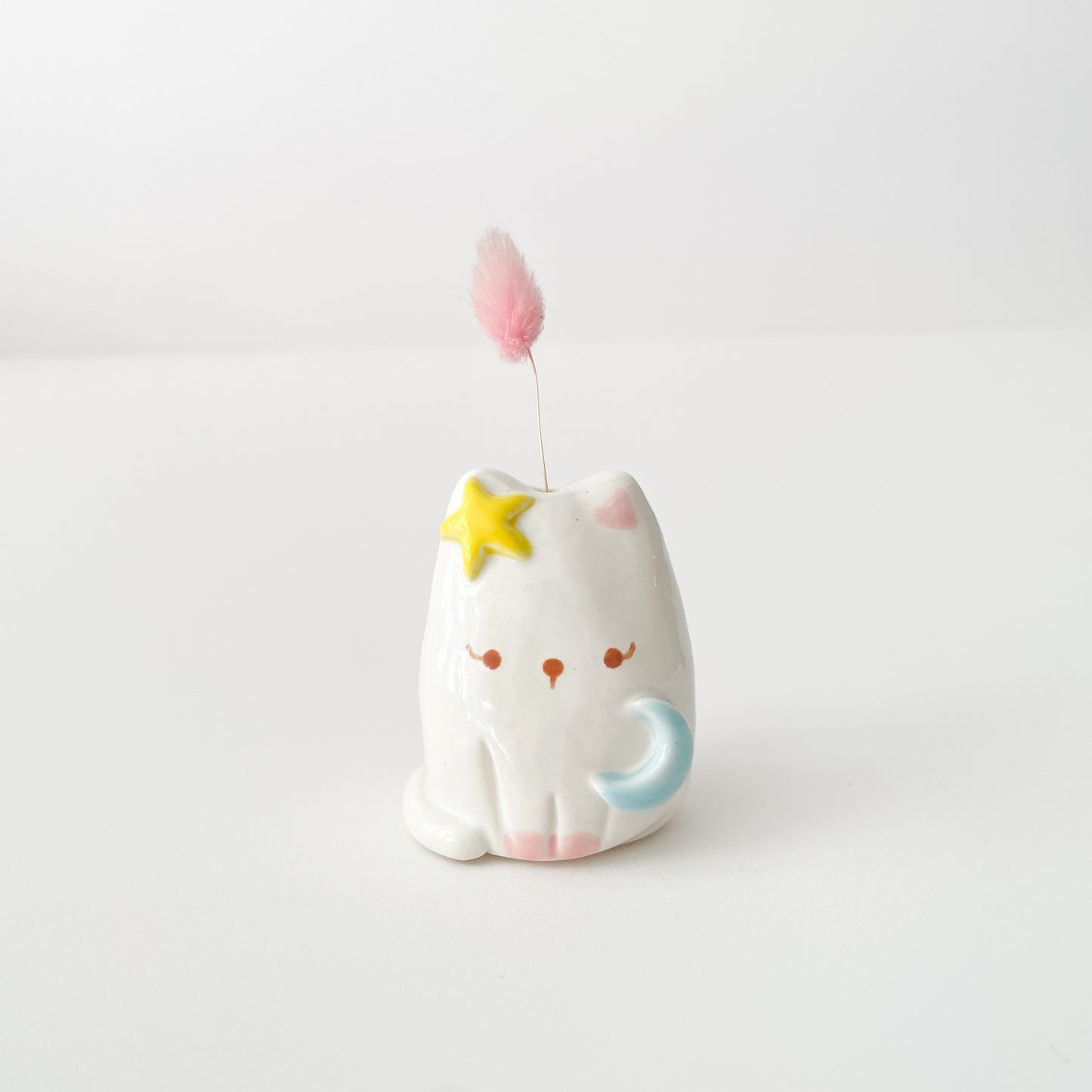 Lunar Cat Mini Vase