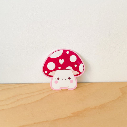 Red Mushy Sticker
