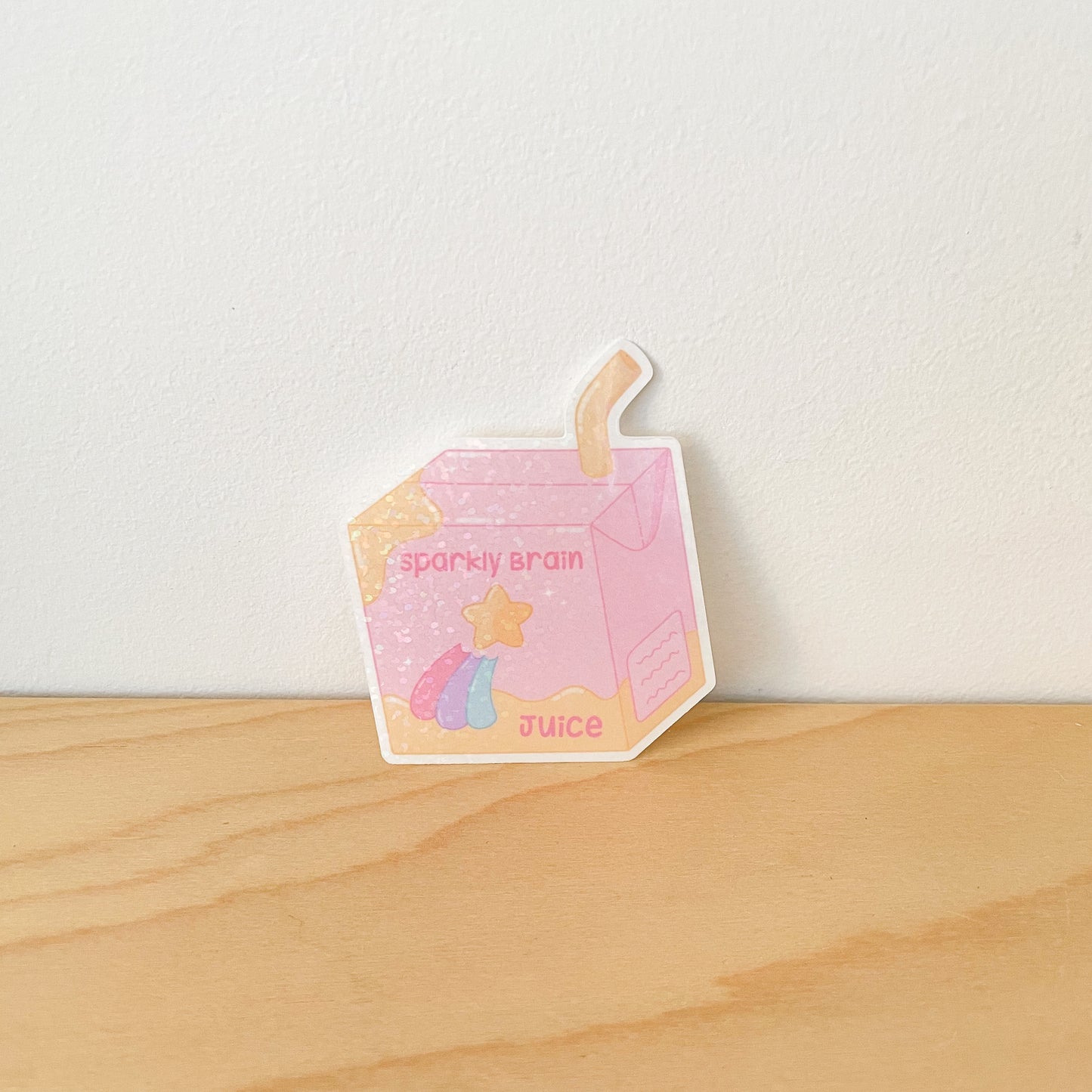 Sparkly Brain Juice Sticker