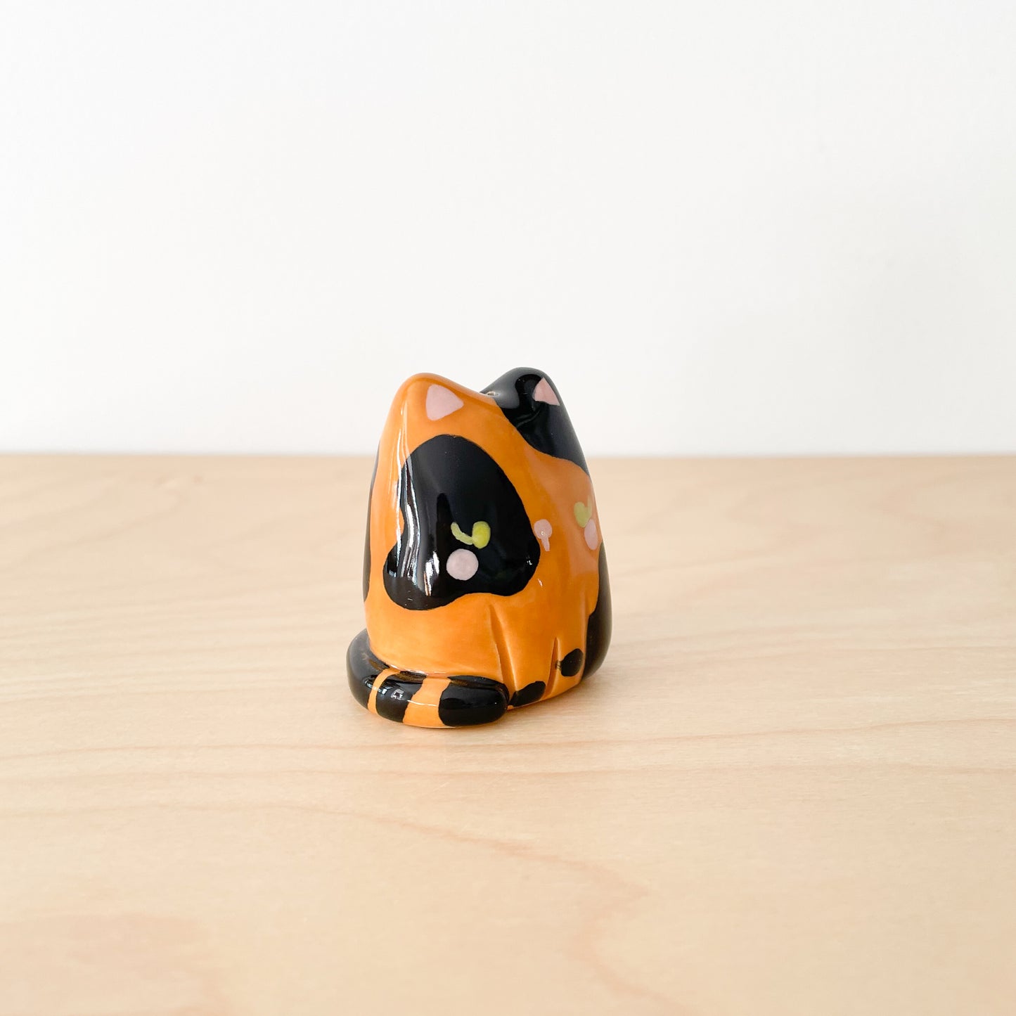 Tortoiseshell Cat Mini Vase