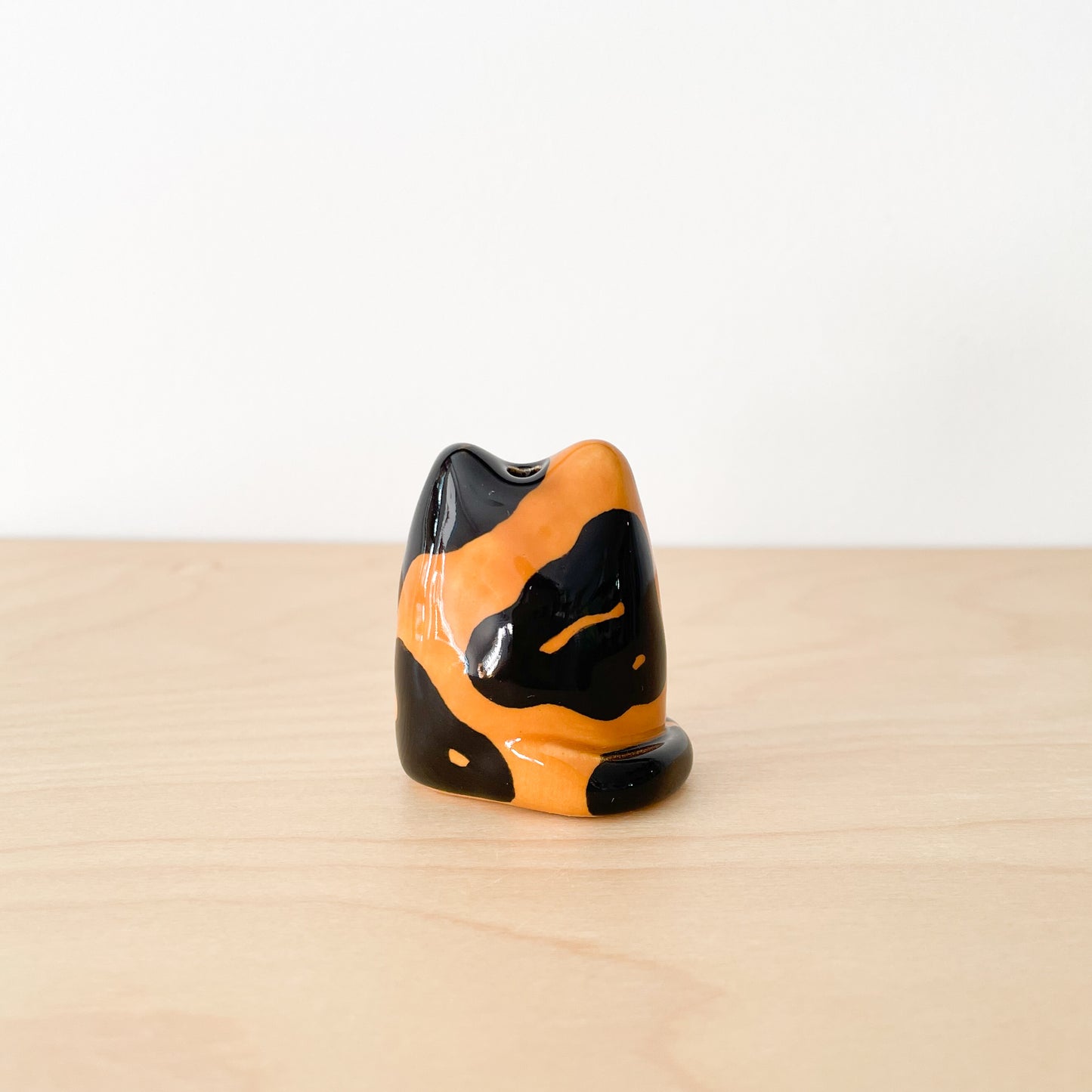 Tortoiseshell Cat Mini Vase
