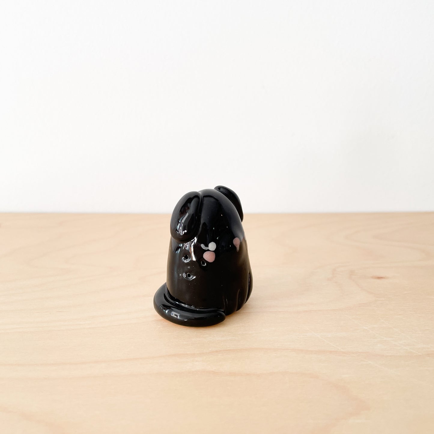 Black Whisker Dog Mini Vase