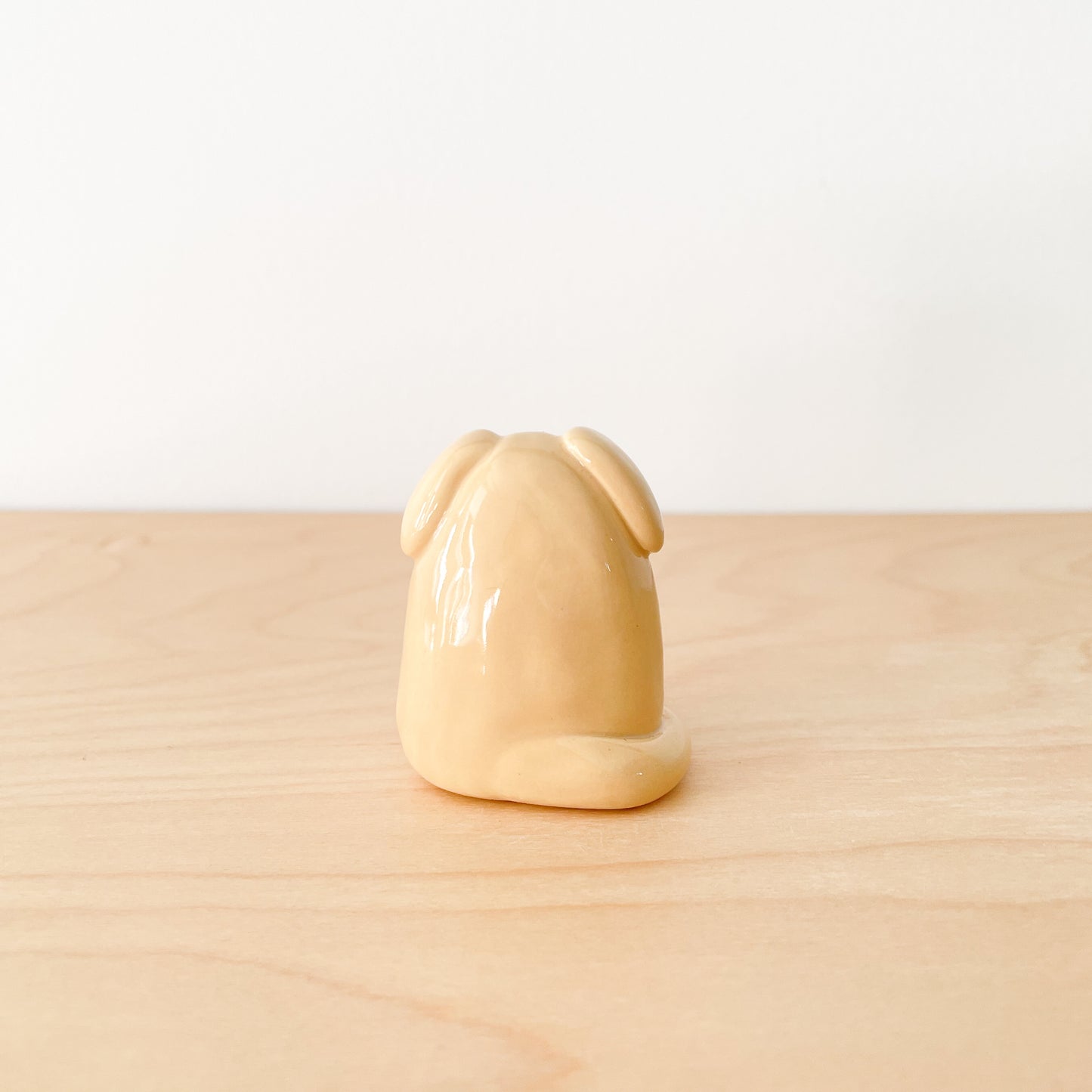 Caramel Whisker Dog Mini Vase