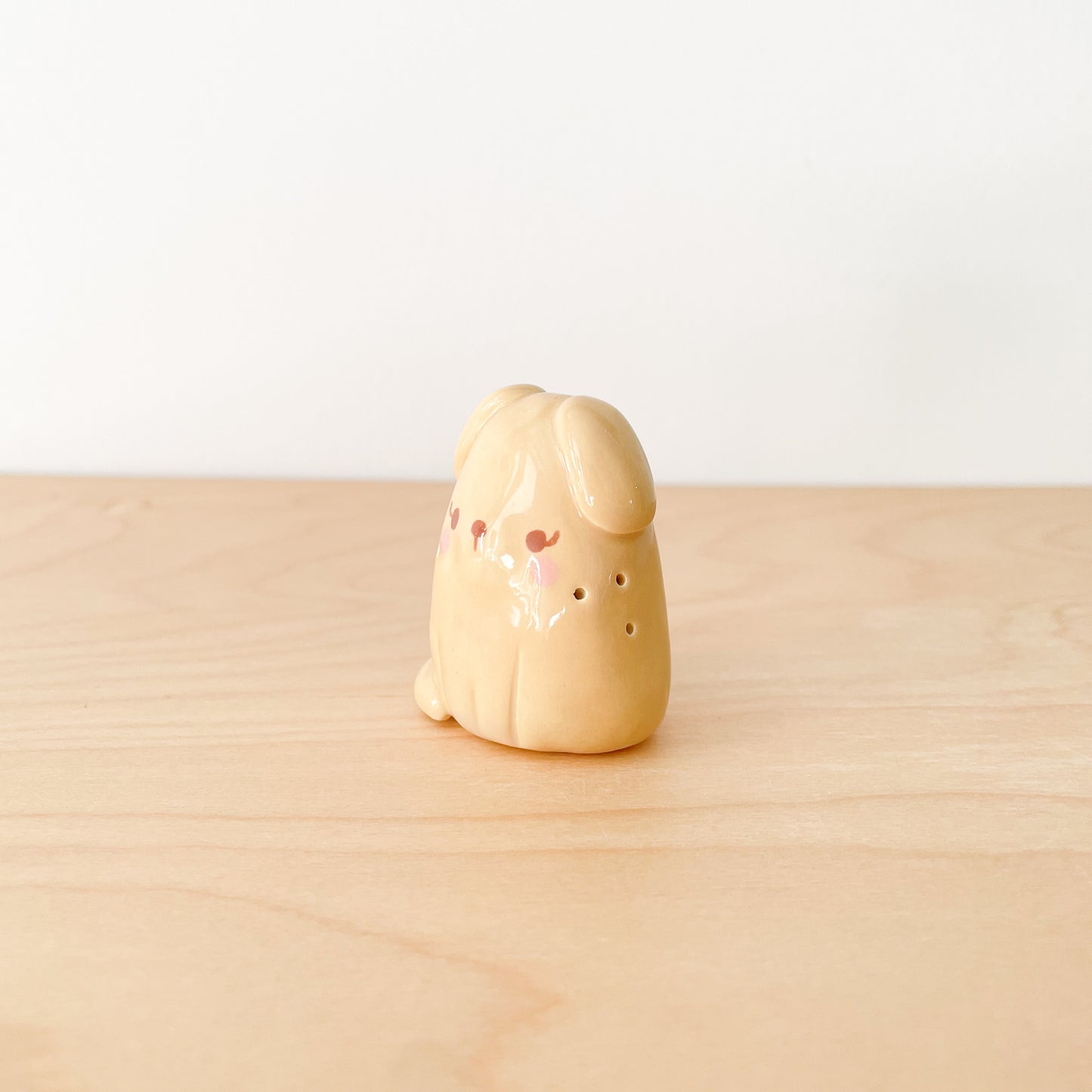 Caramel Whisker Dog Mini Vase