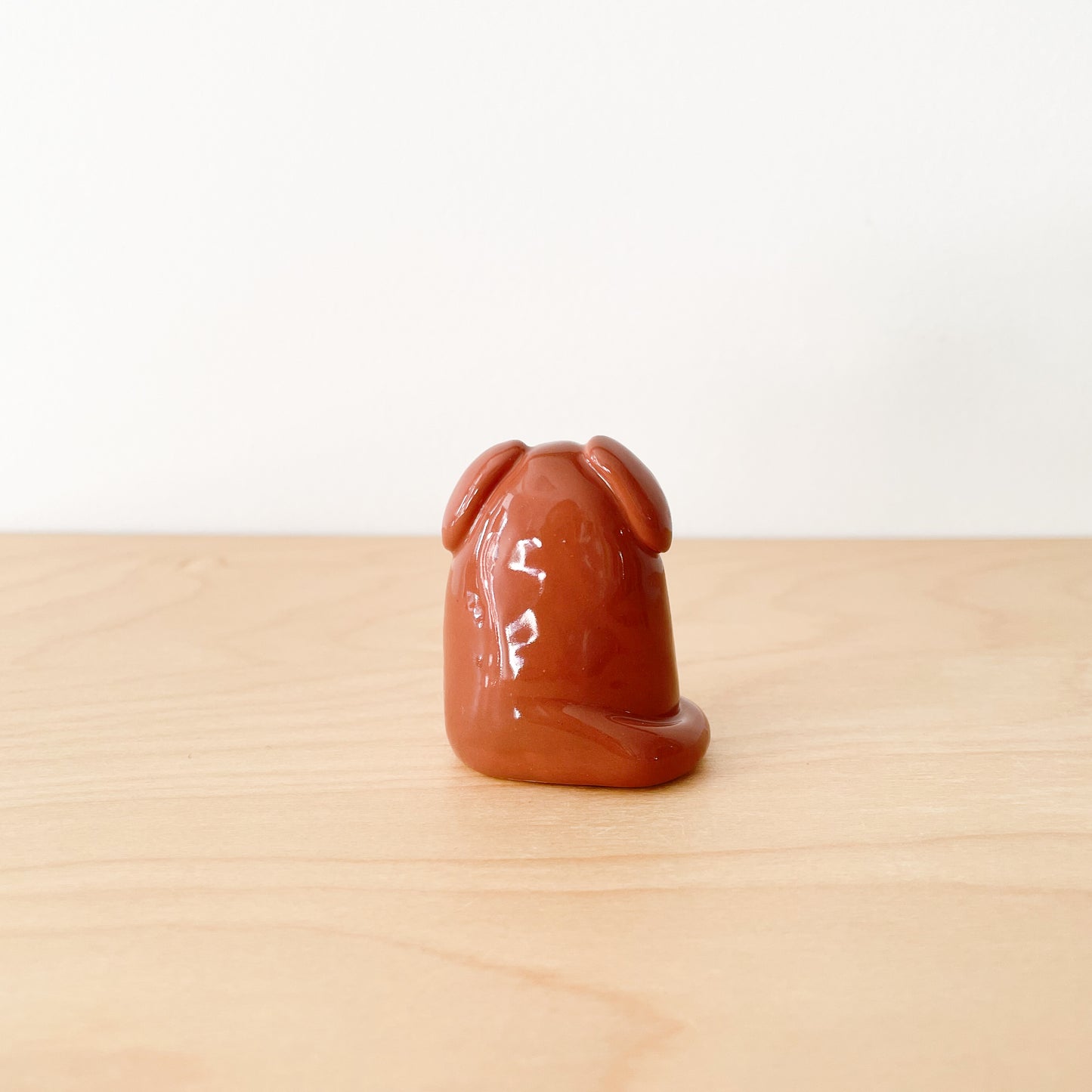 Brown Whisker Dog Mini Vase