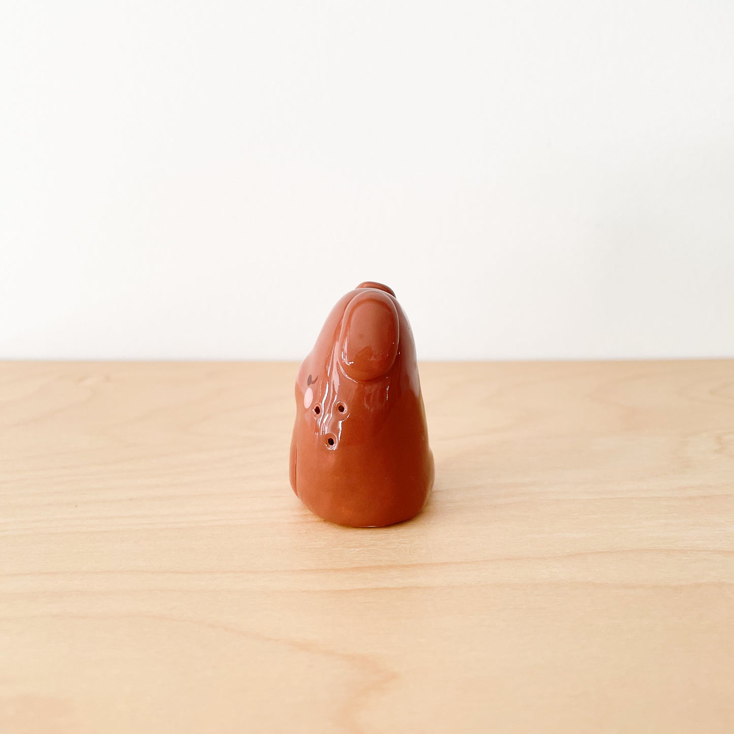 Brown Whisker Dog Mini Vase