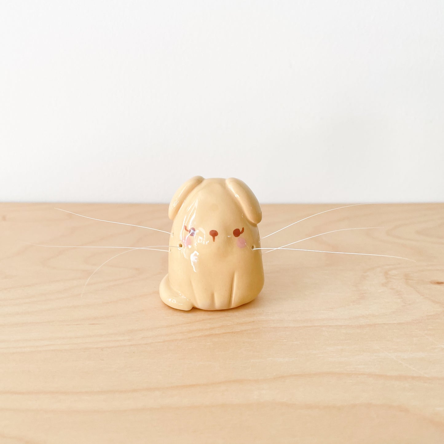 Caramel Whisker Dog Mini Vase