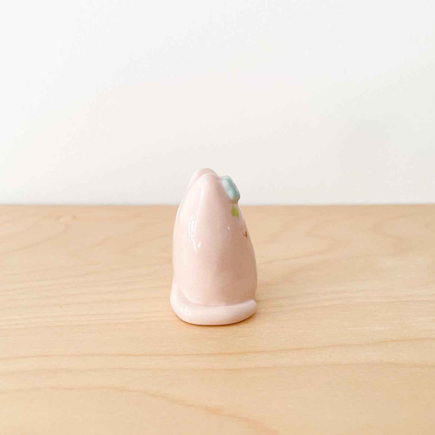 Pink Blooming Cat Mini Vase