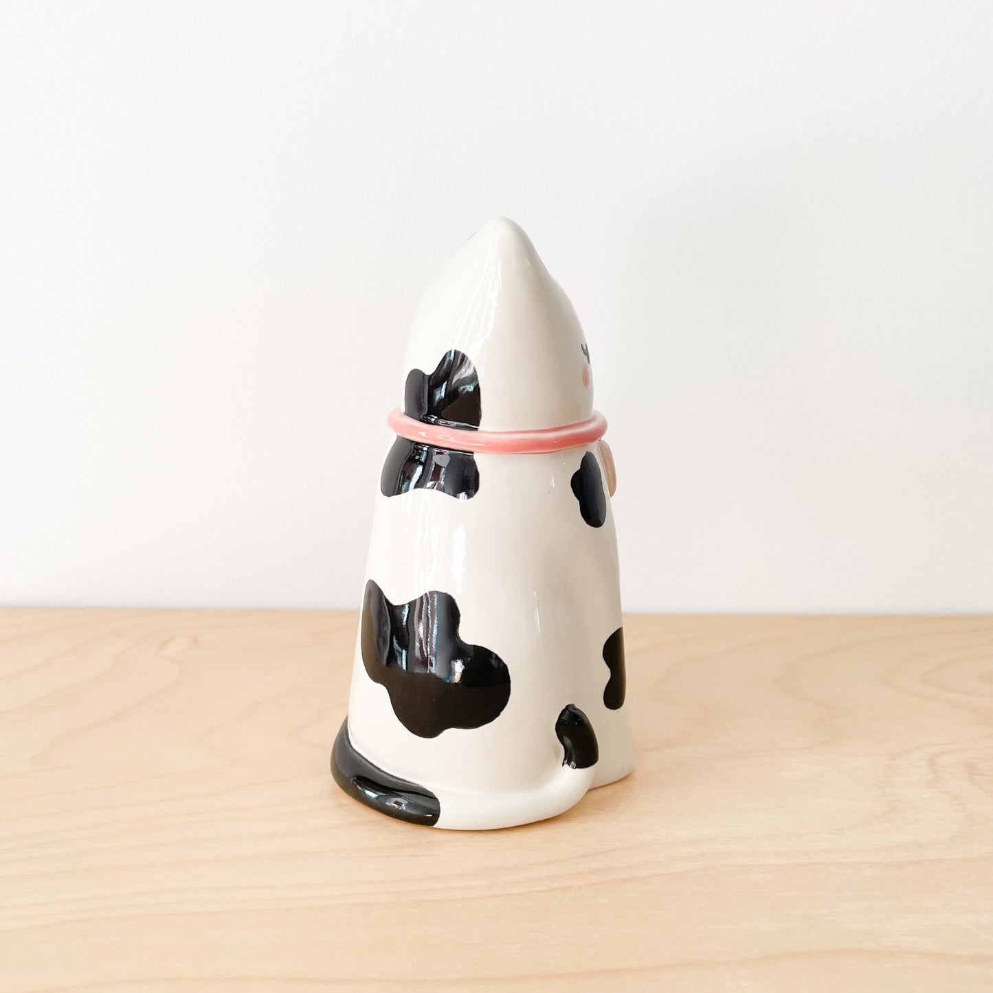 Black Spotty Cat Vase (Second Sale)