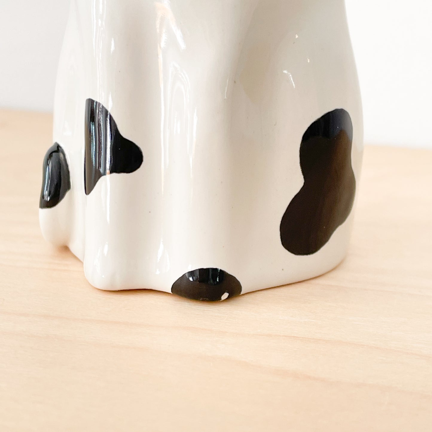 Black Spotty Cat Vase (Second Sale)