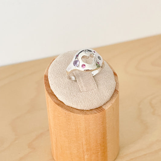 Pastel Sweetheart Ring - Size 5 1/4