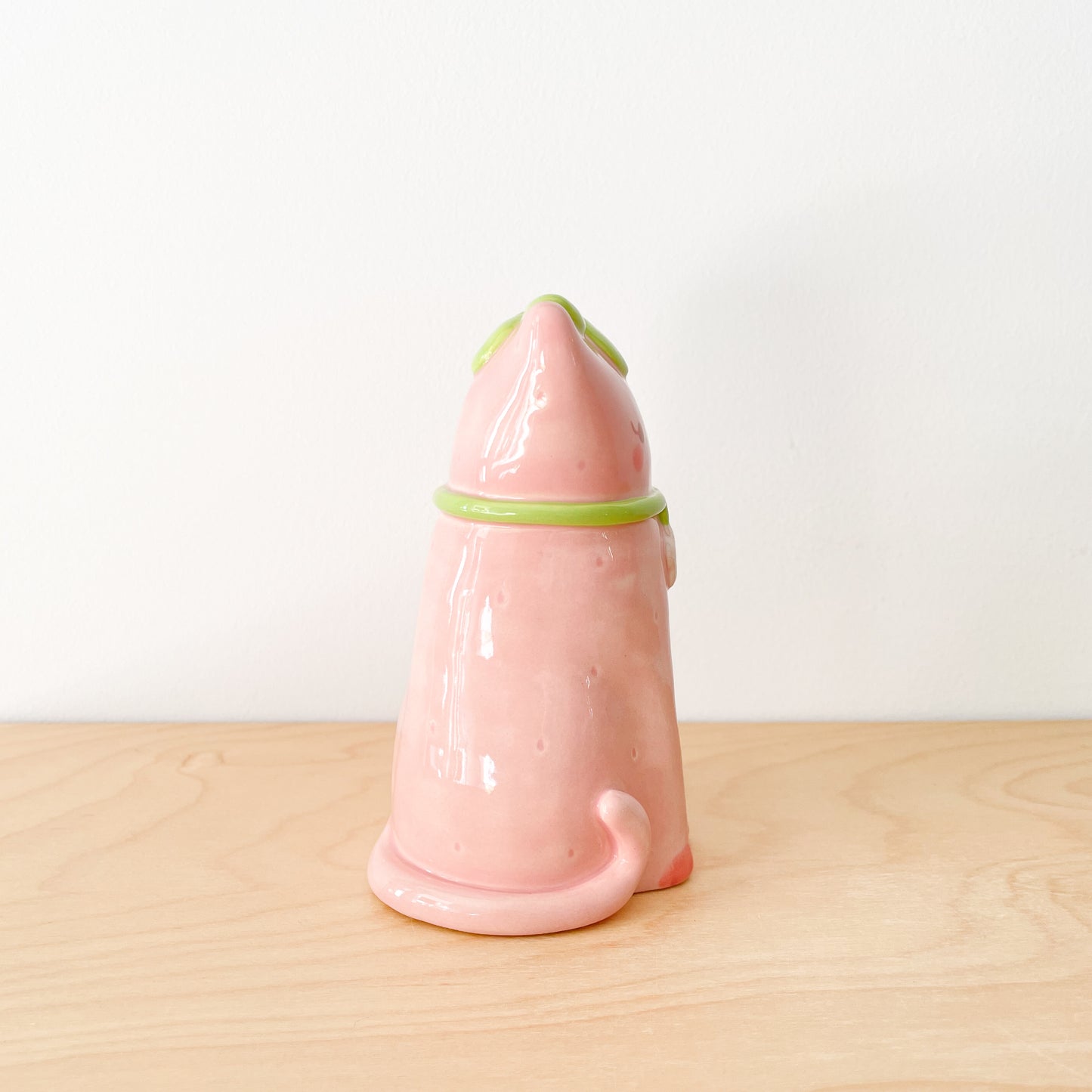 Strawberry Cat Vase