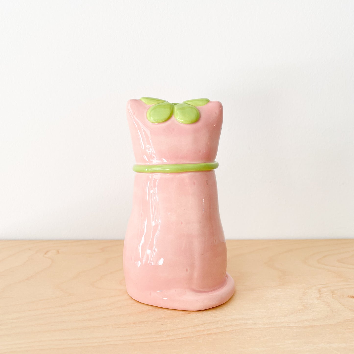 Strawberry Cat Vase