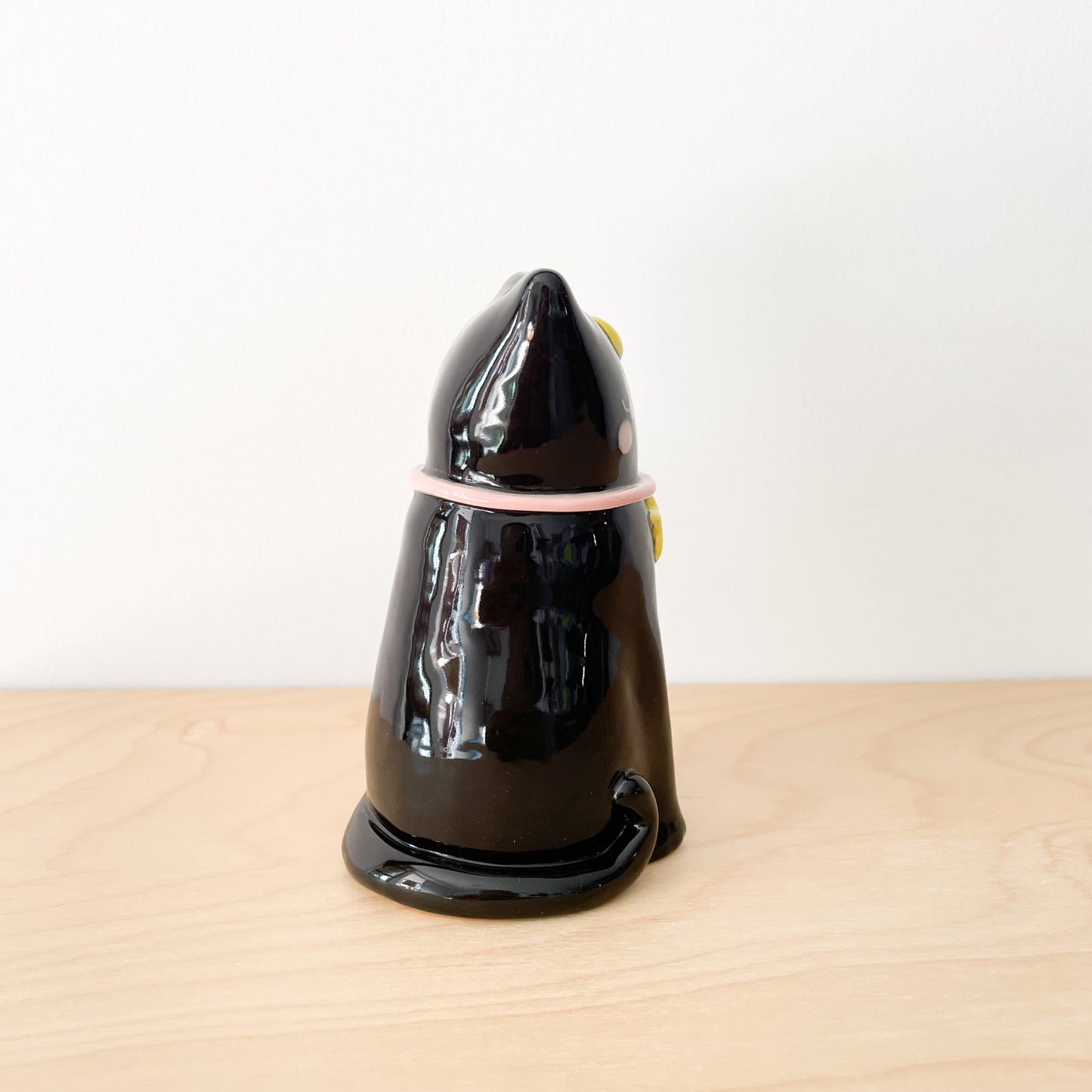 Black Luna Cat Vase