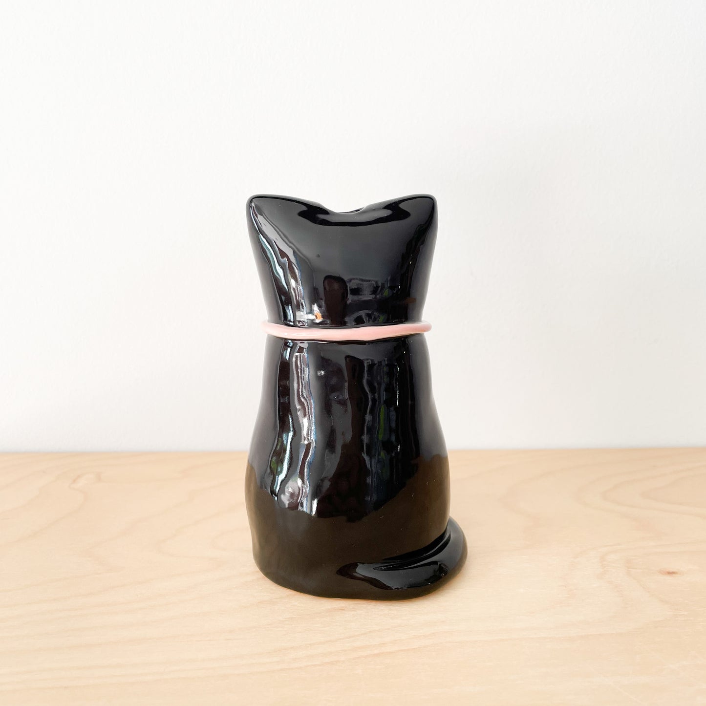 Black Luna Cat Vase