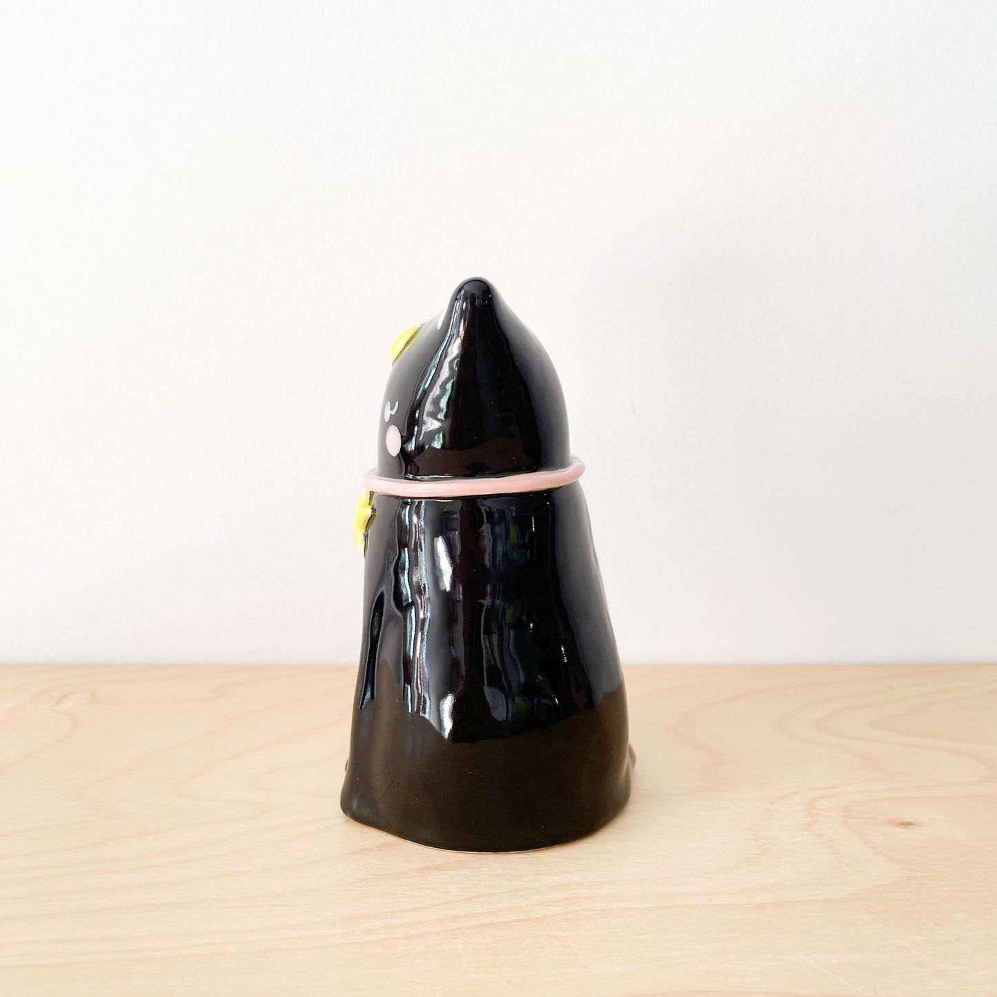 Black Luna Cat Vase