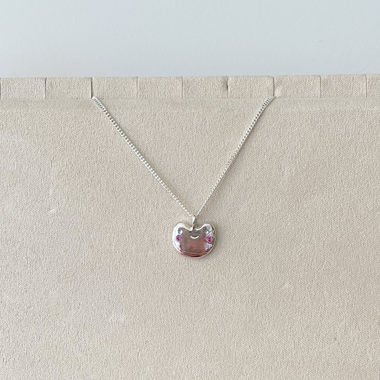 Blushing Frog Necklace