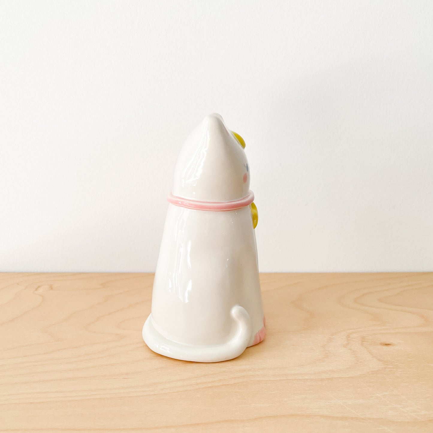 White Luna Cat Vase