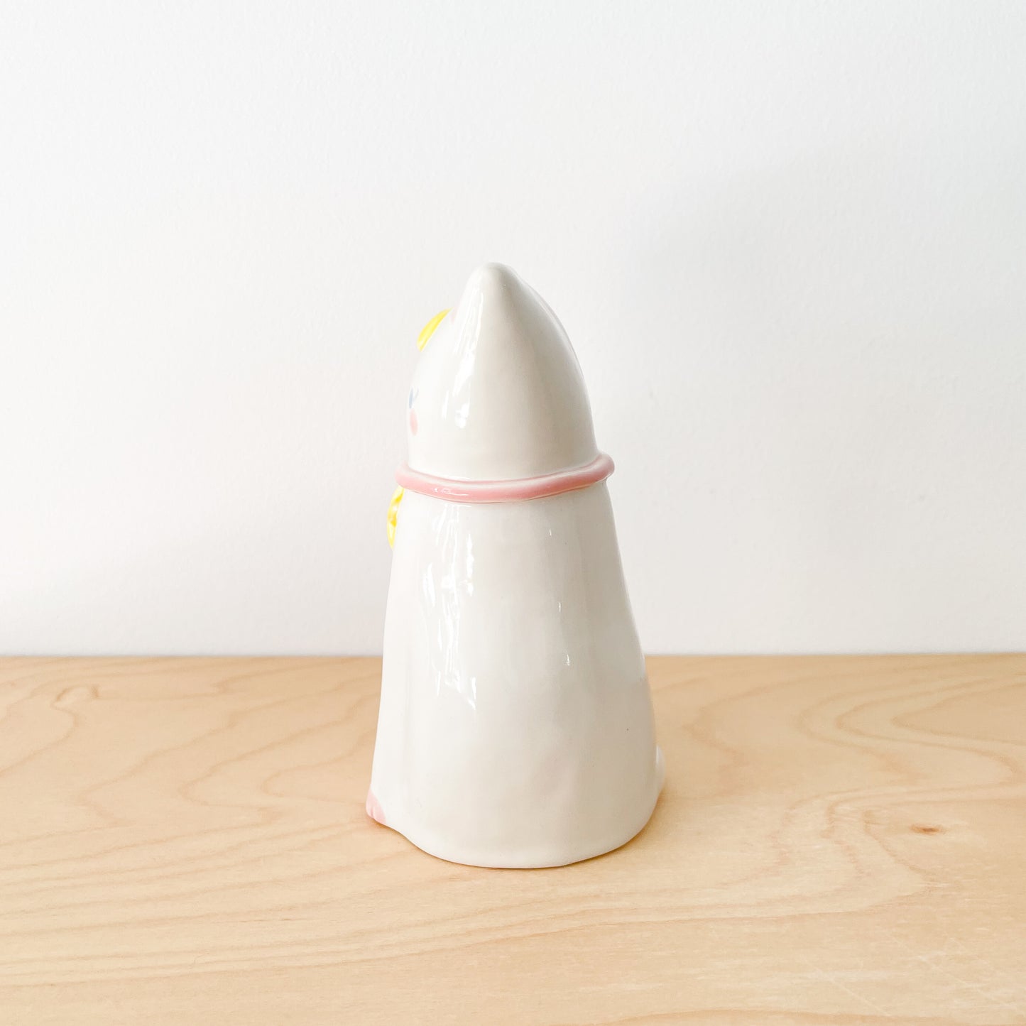 White Luna Cat Vase